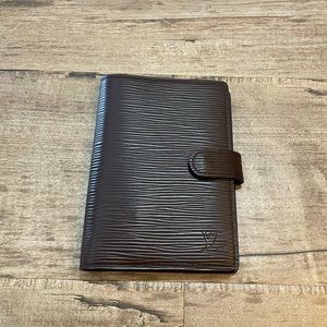 Louis Vuitton Brown Epi Agenda PM With Inserts